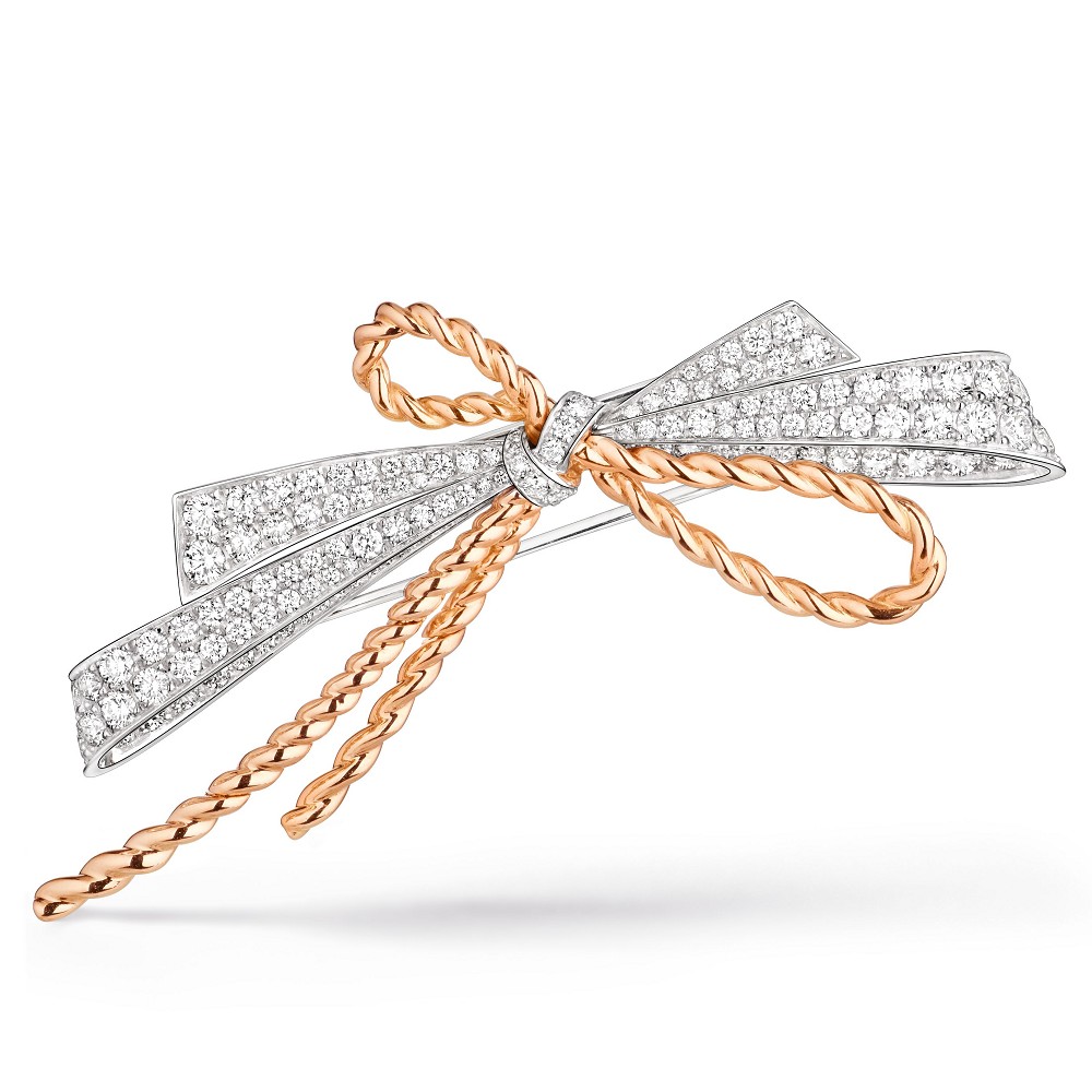 尚美巴黎chaumet推出insolence高级珠宝双色蝴蝶结与绳索