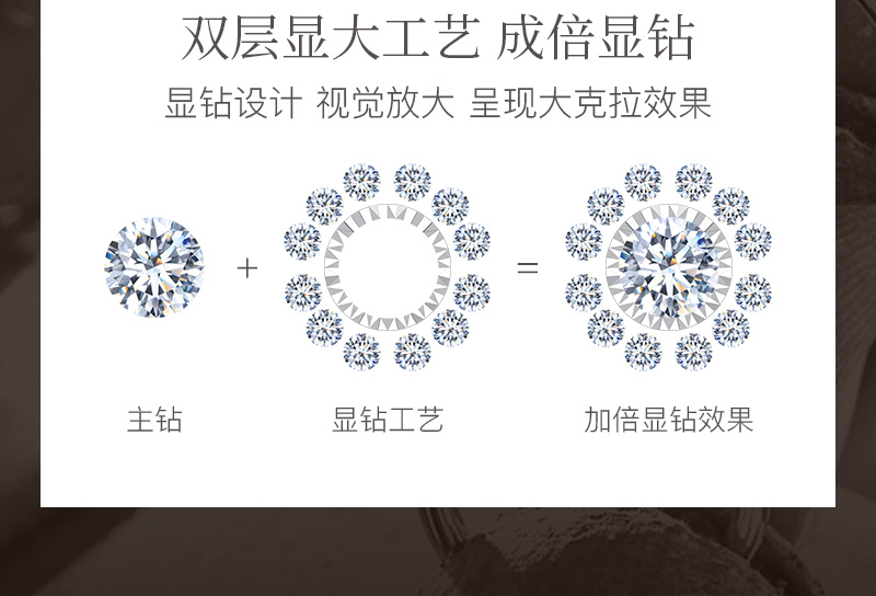 拥爱（白）/18K白金钻戒/20分/F-G/SI