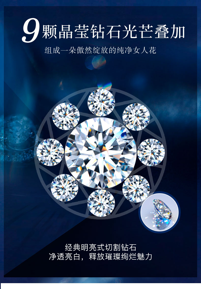 爱的花冠I/18K白金钻戒/20分F-G/SI