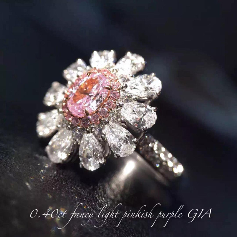 彩钻粉钻两用款 0.40ct Fancy light pink 