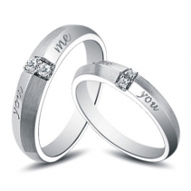 情侣钻石戒指、让我们约会吧
