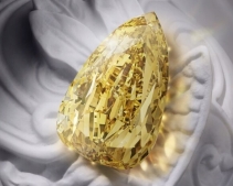 303.10ct水滴形深彩棕黄钻“The Golden Canary”以1240万美元成交