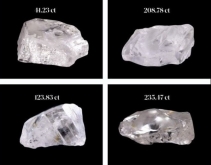 4颗总重609ct钻石原石以1700万美元出售
